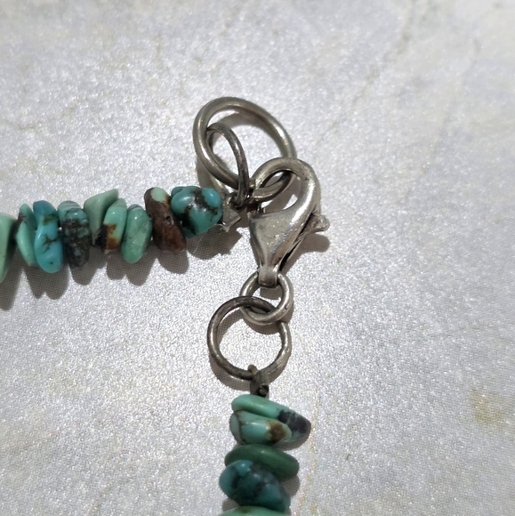 Turqouise Nuggets Sterling Silver Bracelet - Picture 2 of 6